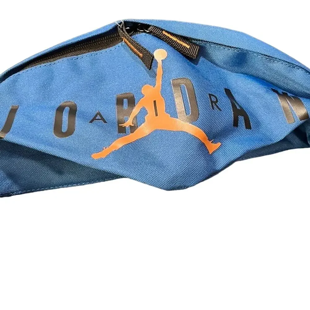 NEW Jordan Crossbody Bag Blue Black Jumpman Logo Fanny Pack 9B0533-BAJ